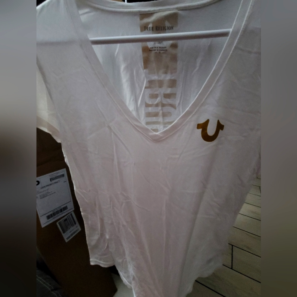 True Religion V neck shirt